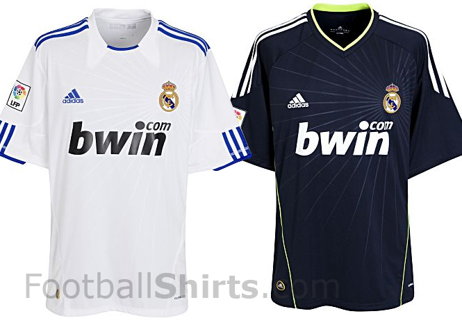 real madrid 2011 kit. Spanish giants Real Madrid